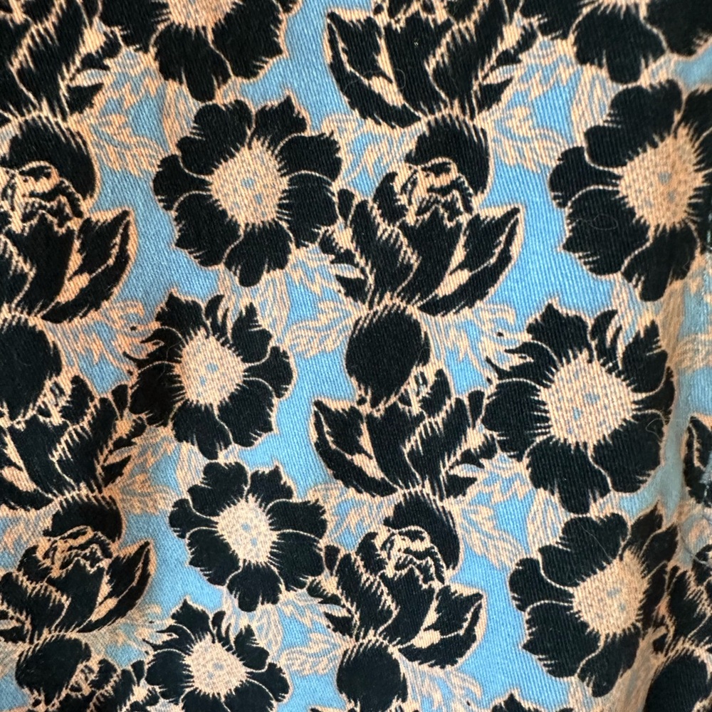 Wildfang Blue and Black Floral Jumpsuit - Picture 4 of 4